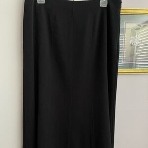 Vintage Parisian Black Gored Maxi Skirt